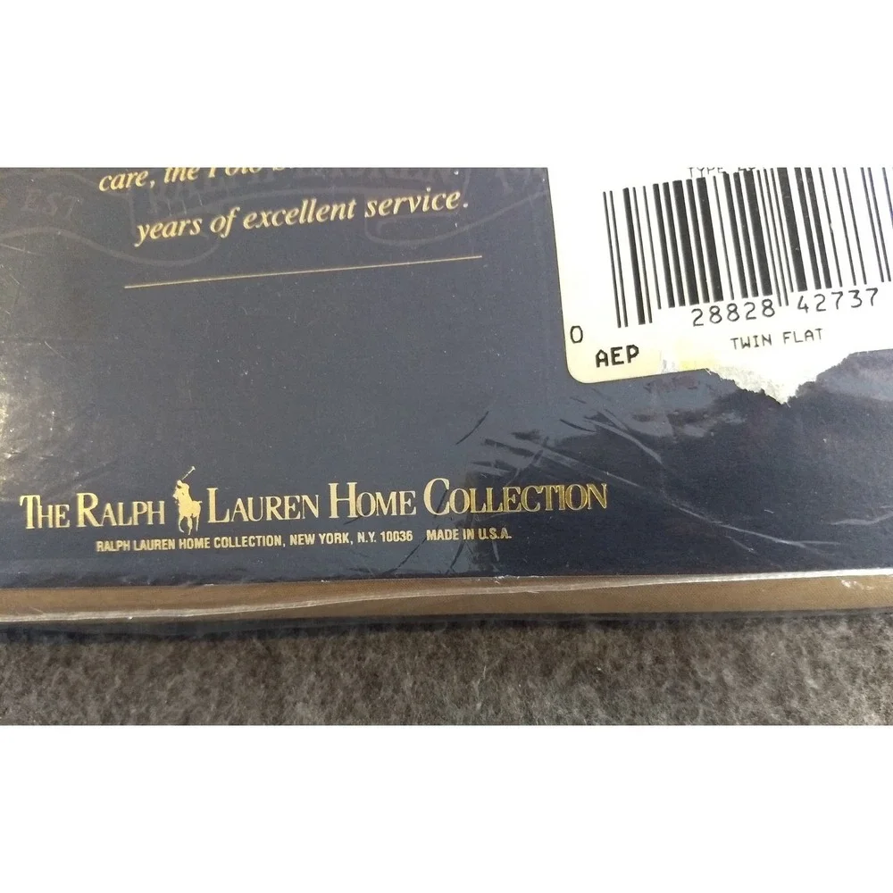 Ralph Lauren The Polo Sheet Twin‎ Flat Sheet Ghurka Khaki 250TC Pima Cotton NEW